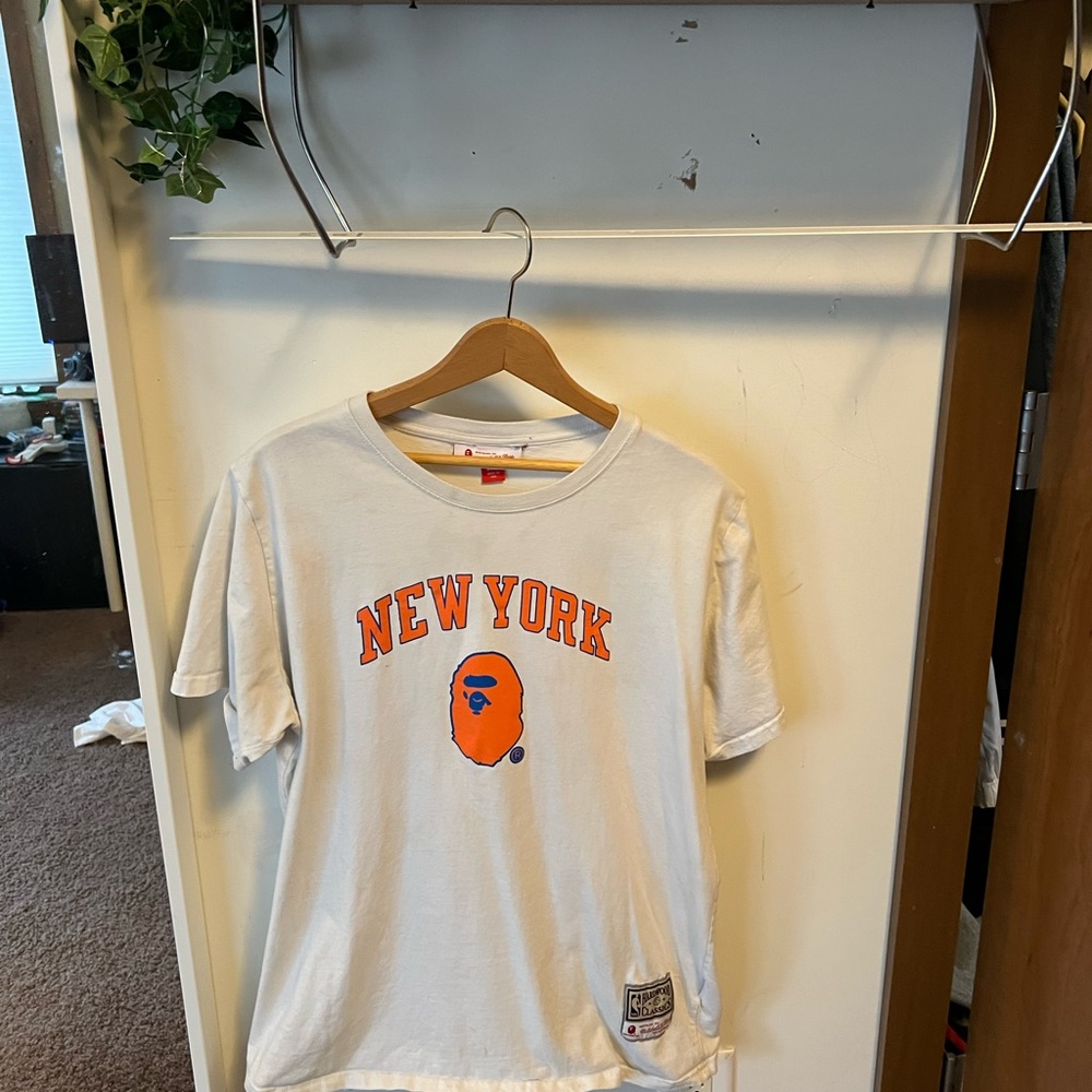 New York nicks bape tee